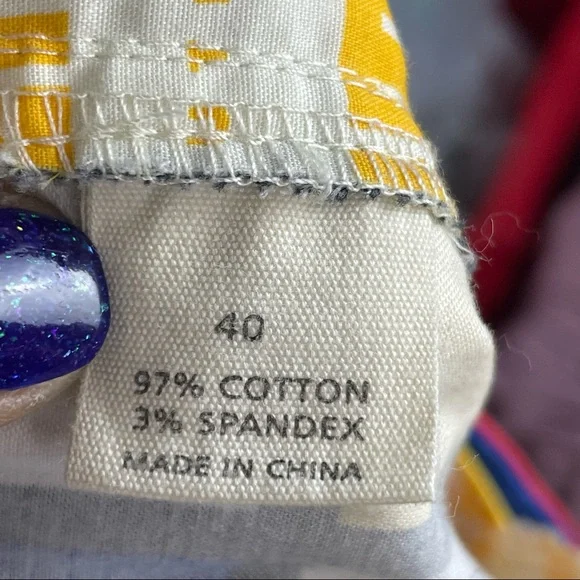 Loudmouth Golf Shorts Men's size 36 Color Block Red Black Blue Yellow - Picture 7 of 7